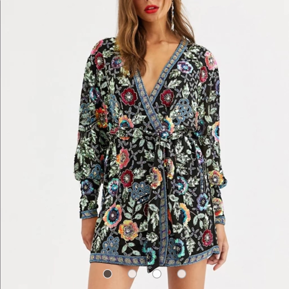 ASOS Edition Beaded Mini Dress